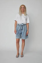 Moonwashed Denim Shorts