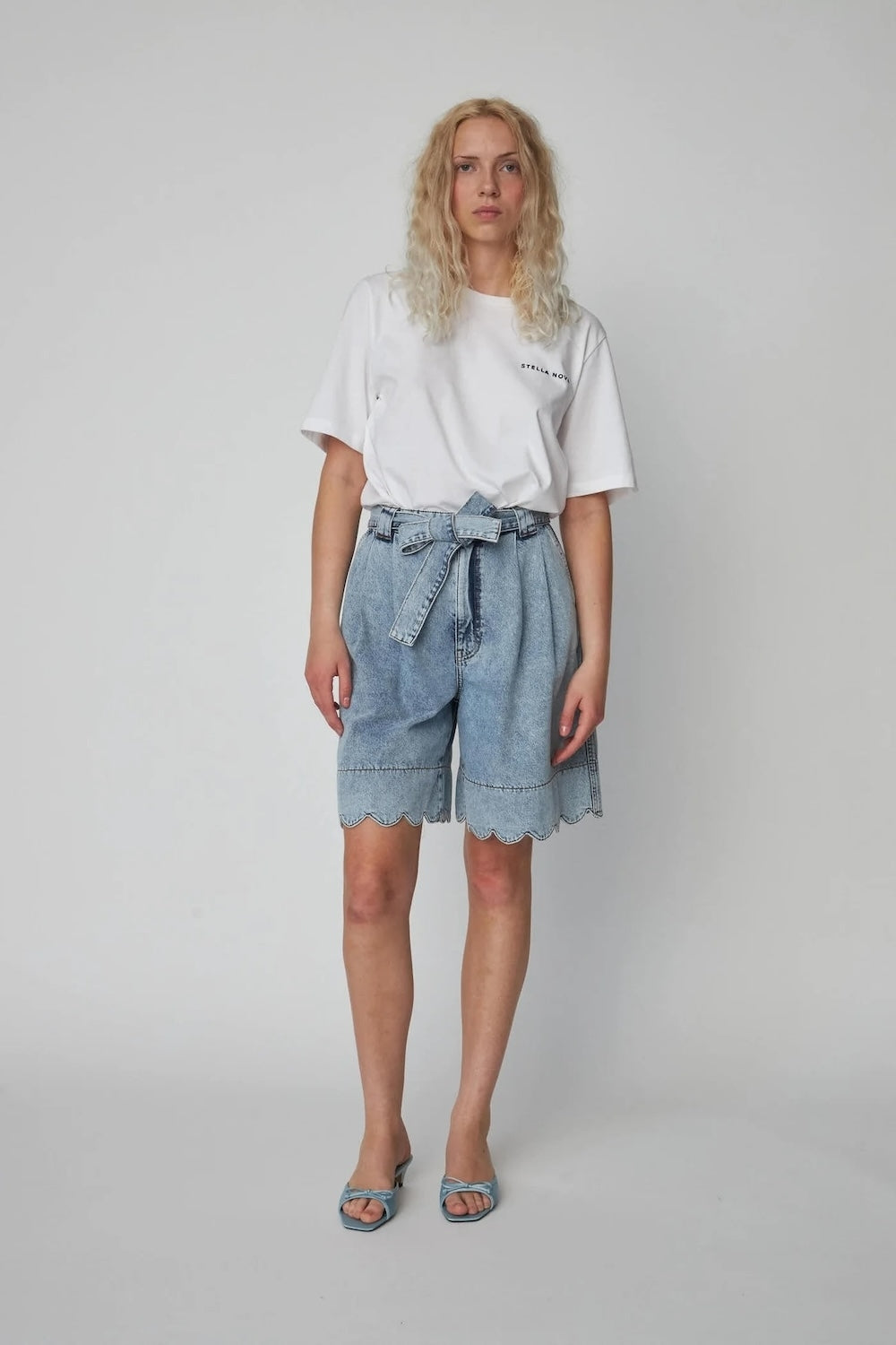 Moonwashed Denim Shorts