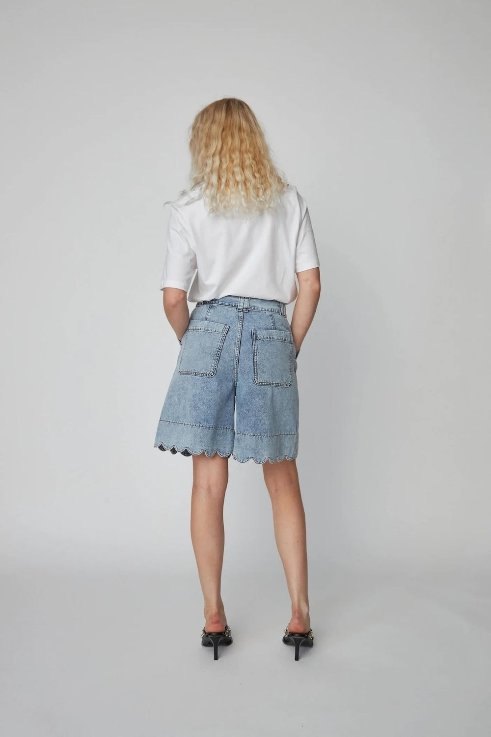 Moonwashed Denim Shorts
