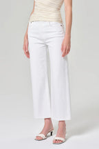 Harper Mid Rise Relaxed Straight Leg Jean in Sour Cream