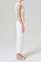 Harper Mid Rise Relaxed Straight Leg Jean in Sour Cream
