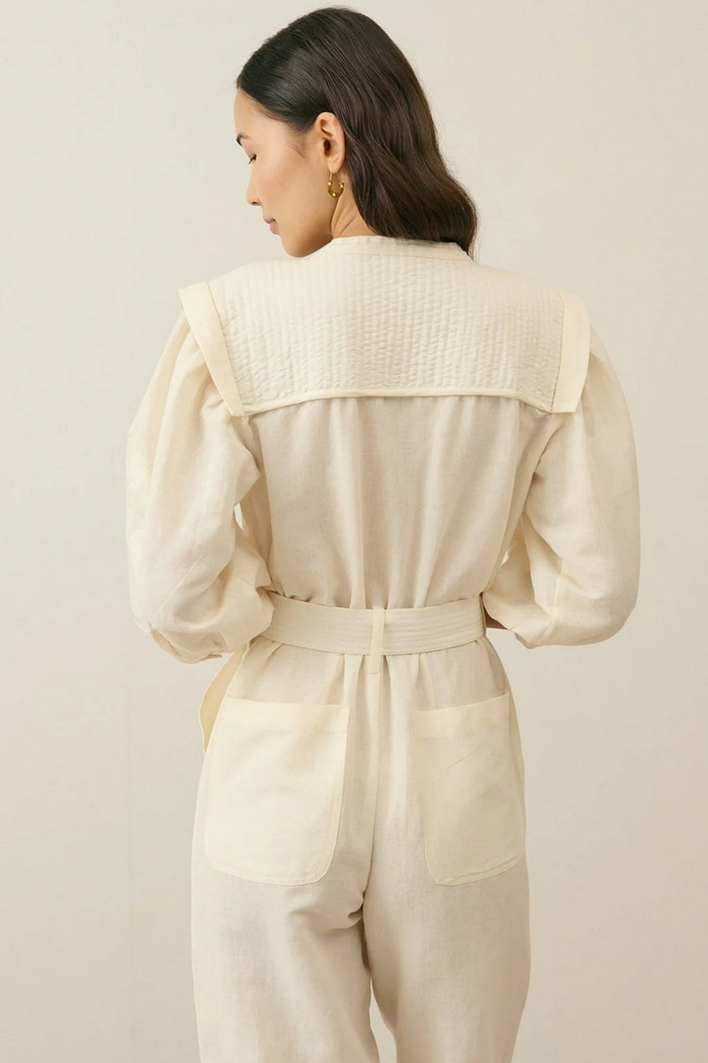 Sylvianna Jumpsuit in Cream