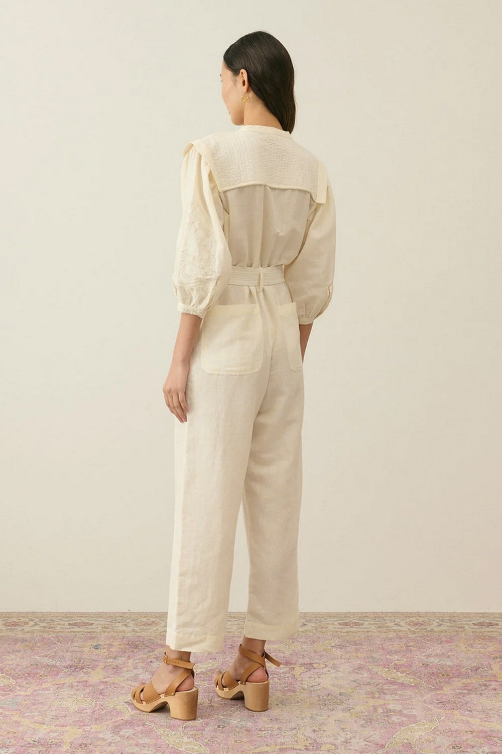 Sylvianna Jumpsuit in Cream