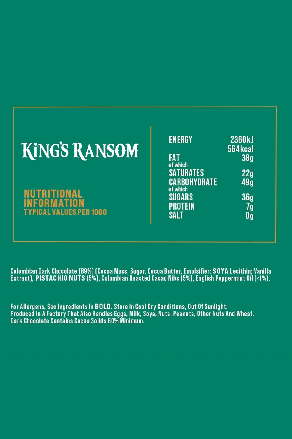 Chocolate Bar - King's Ransom