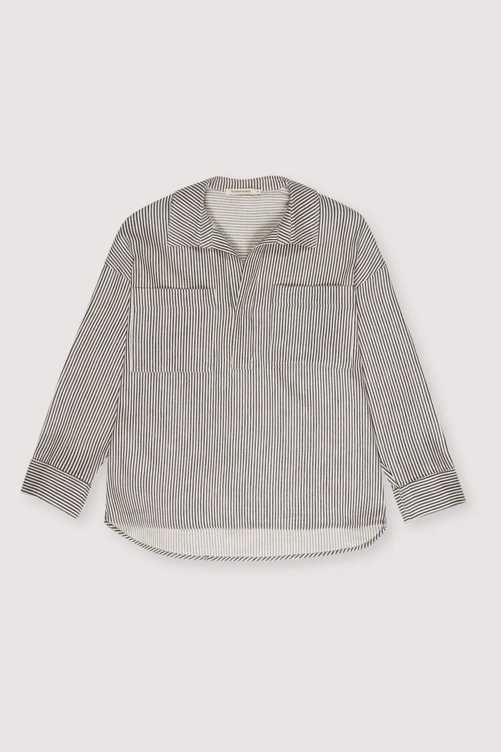 Pergamo Shirt in Navy Stripe