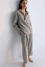 Pergamo Shirt in Navy Stripe