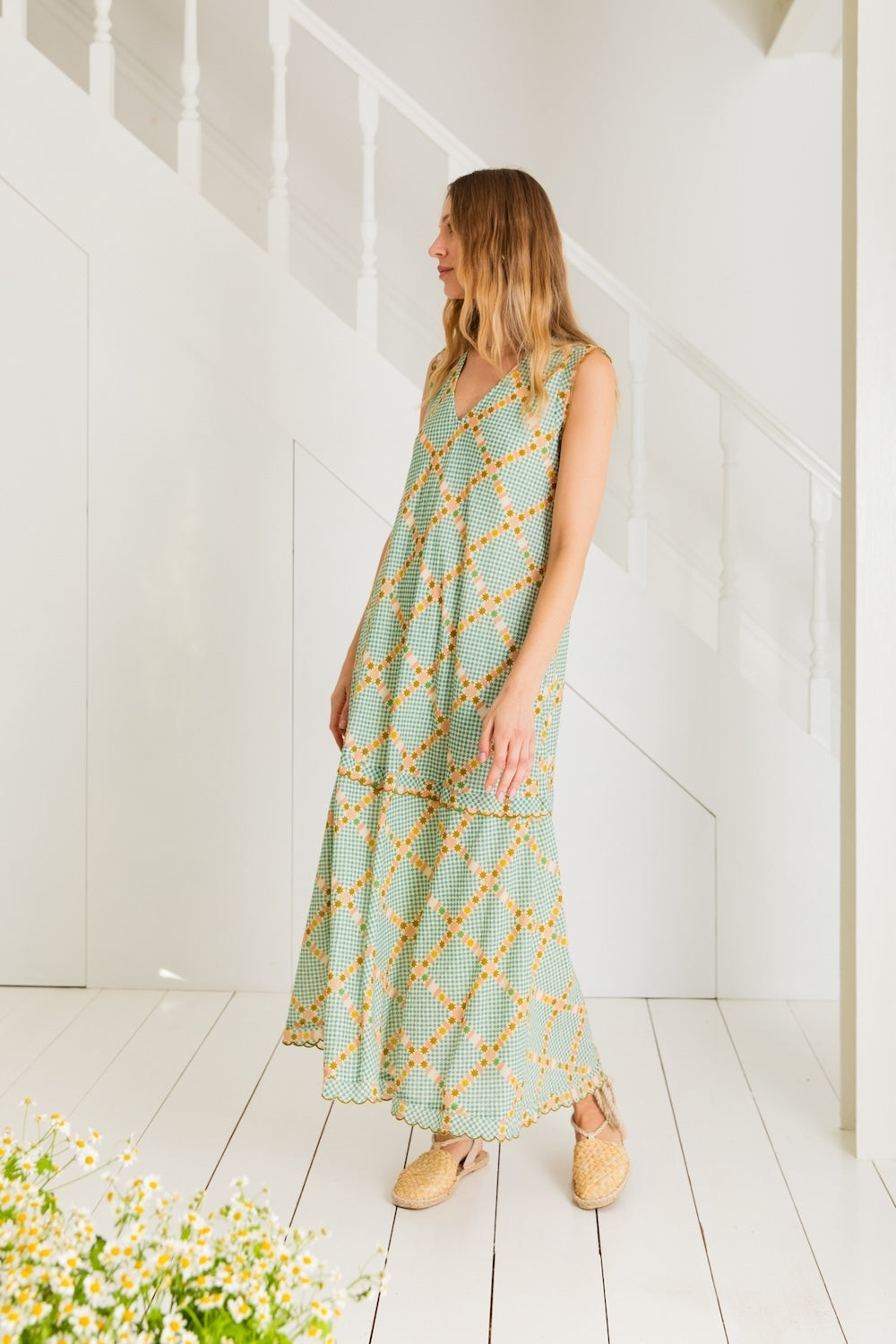 Attie Dress in Sea Mist