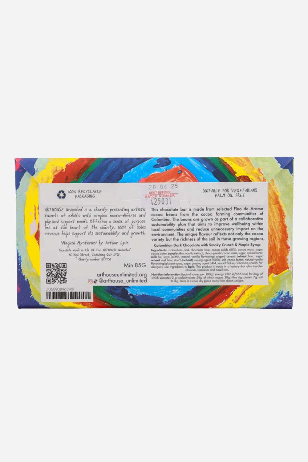Magical Mysteries Dark Chocolate with Malt Crunch, Sea Salt, Cinnamon and Vanilla