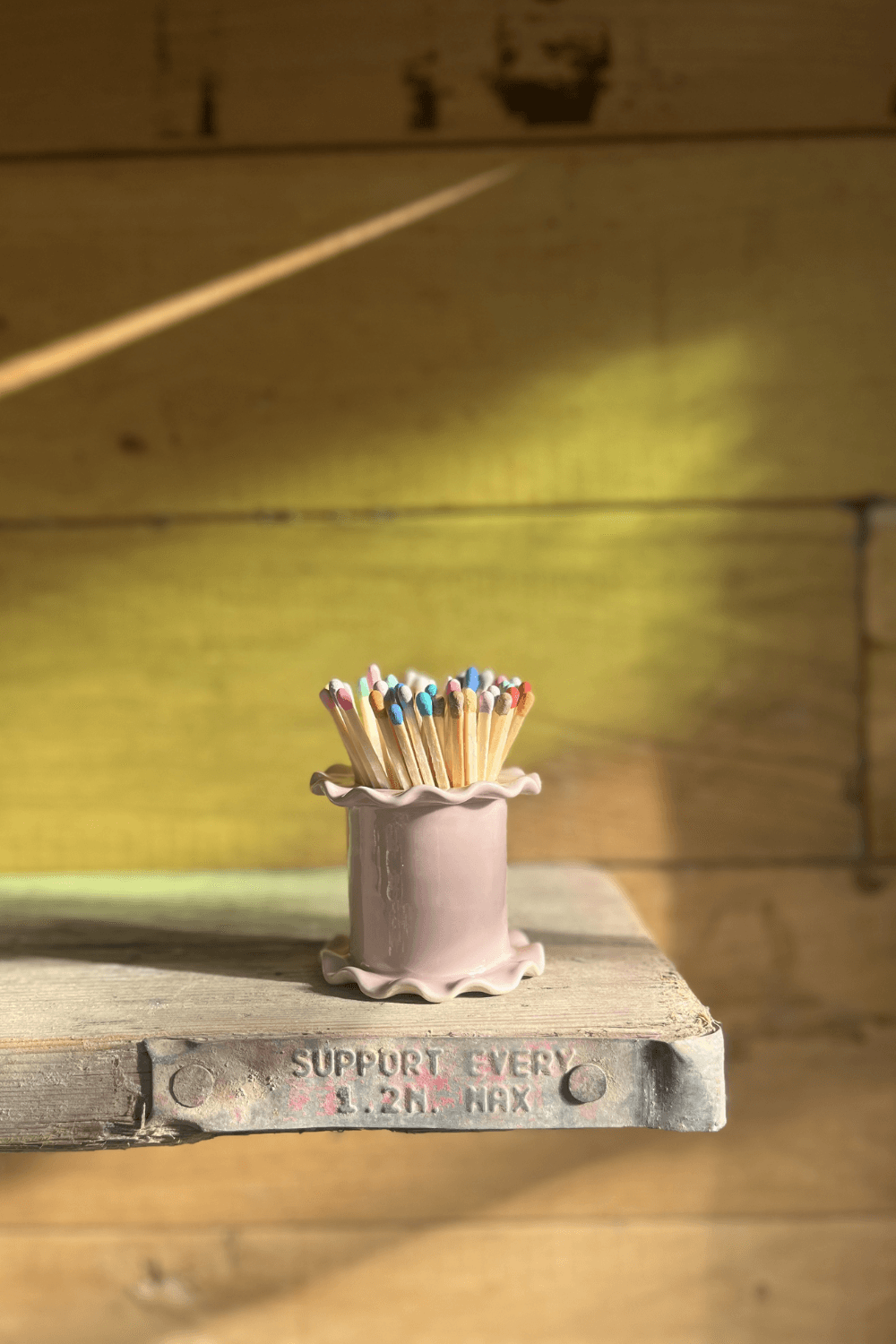 Matchstick Holder in Pink