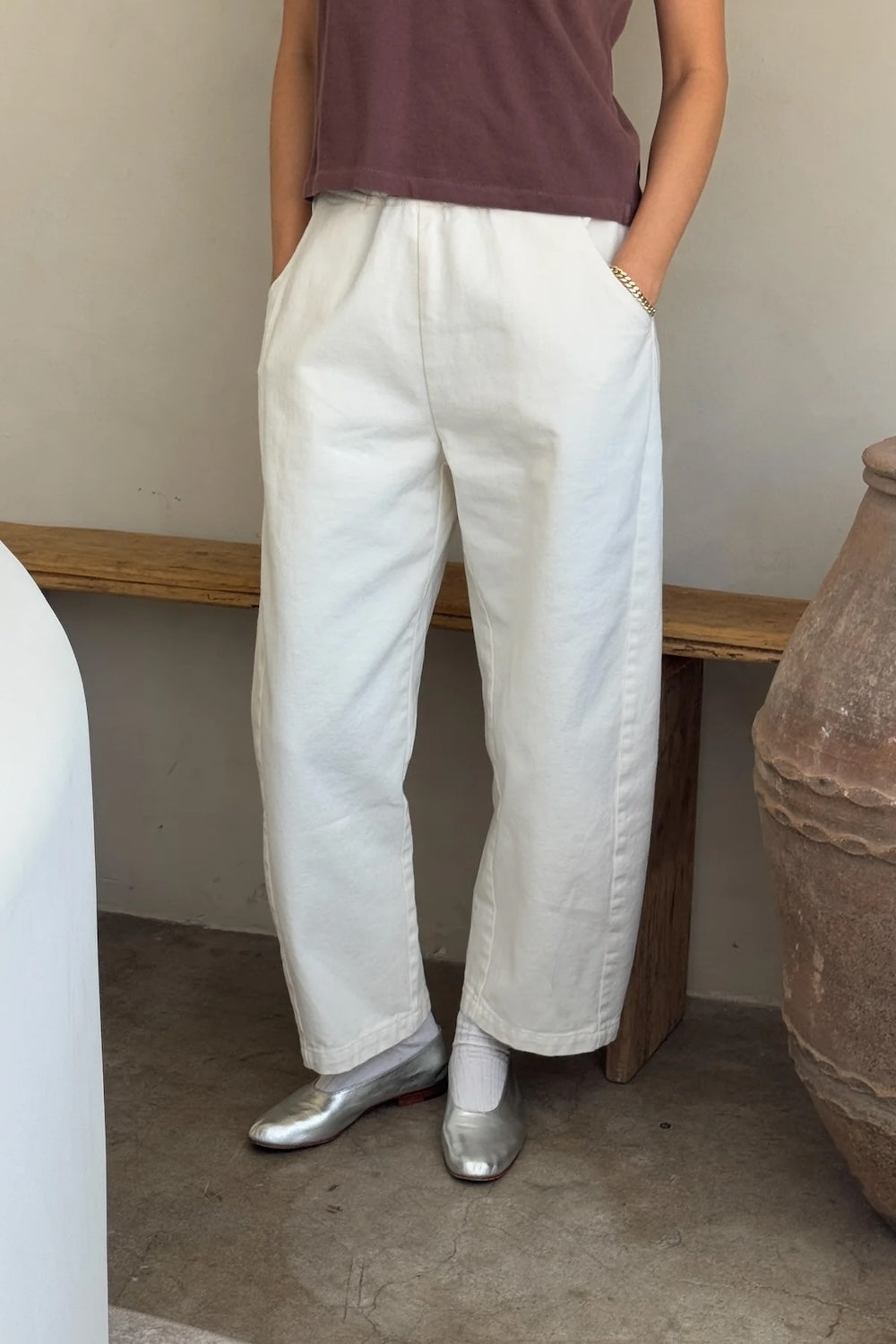 Arc Pants in Milk