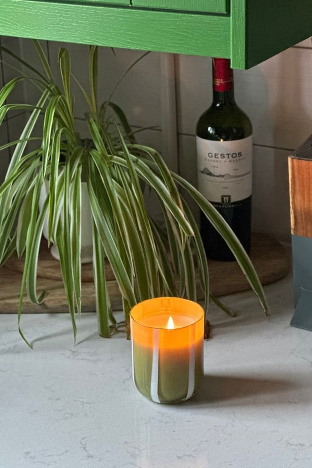 Atina Candle in Fresh Olive & Lemon