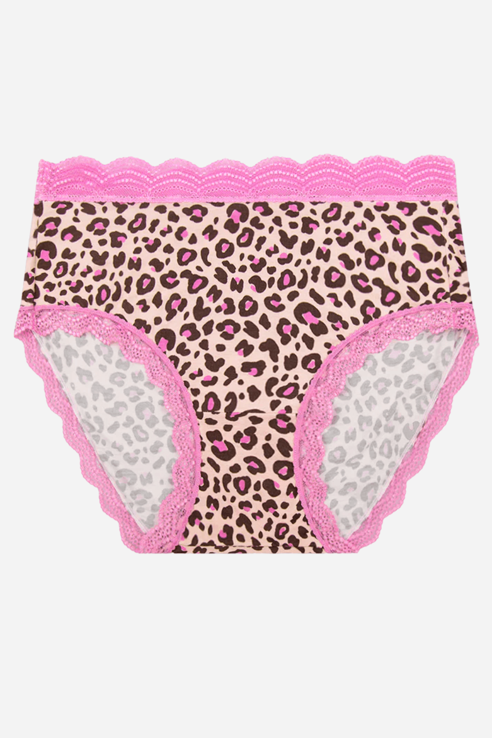 High Rise Knickers in Liquorice Leopard Multi