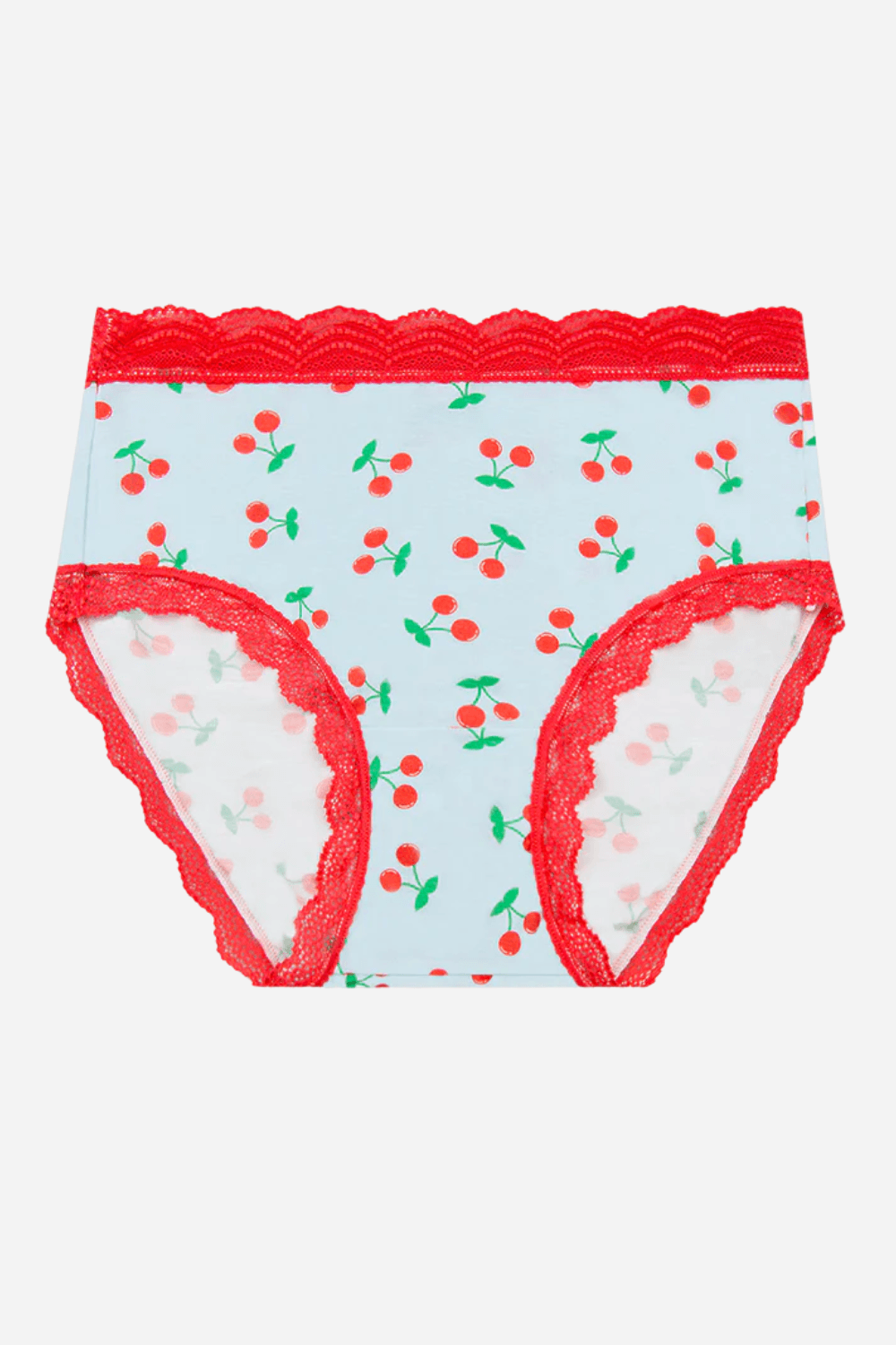High Rise Knicker- Cherryade Blue