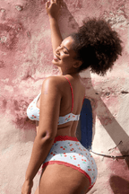High Rise Knicker- Cherryade Blue
