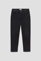90s Mid Rise Loose Straight Jean in Tar