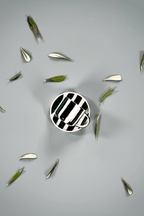 Espresso Cups Set of 2 in Gentle Green Stripes