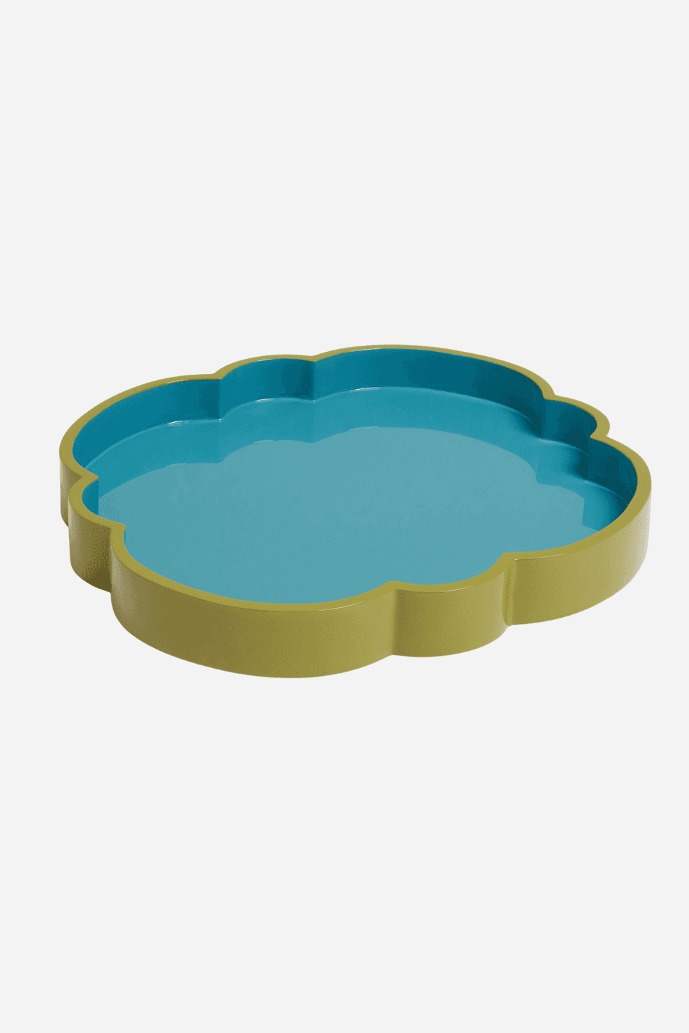 Blue Cloud Lacquer Tray - Large