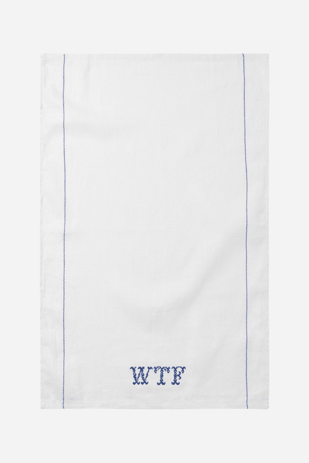 Embroidered Tea Towel - WTF