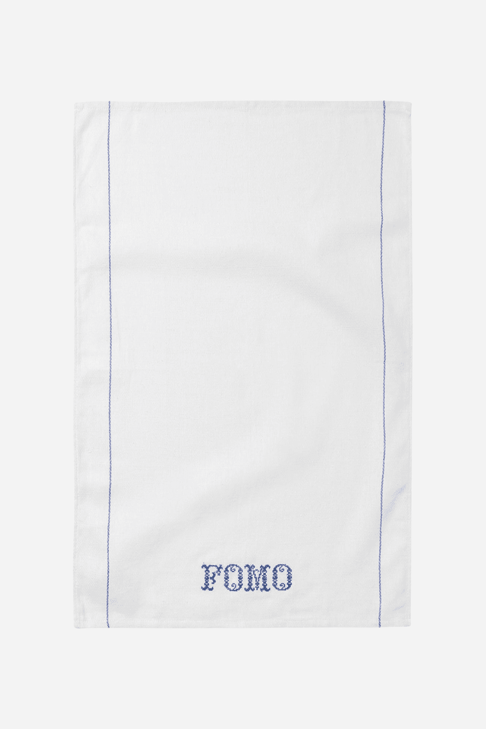 Embroidered Tea Towel - FOMO
