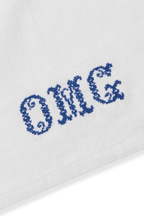 Embroidered Tea Towel - OMG