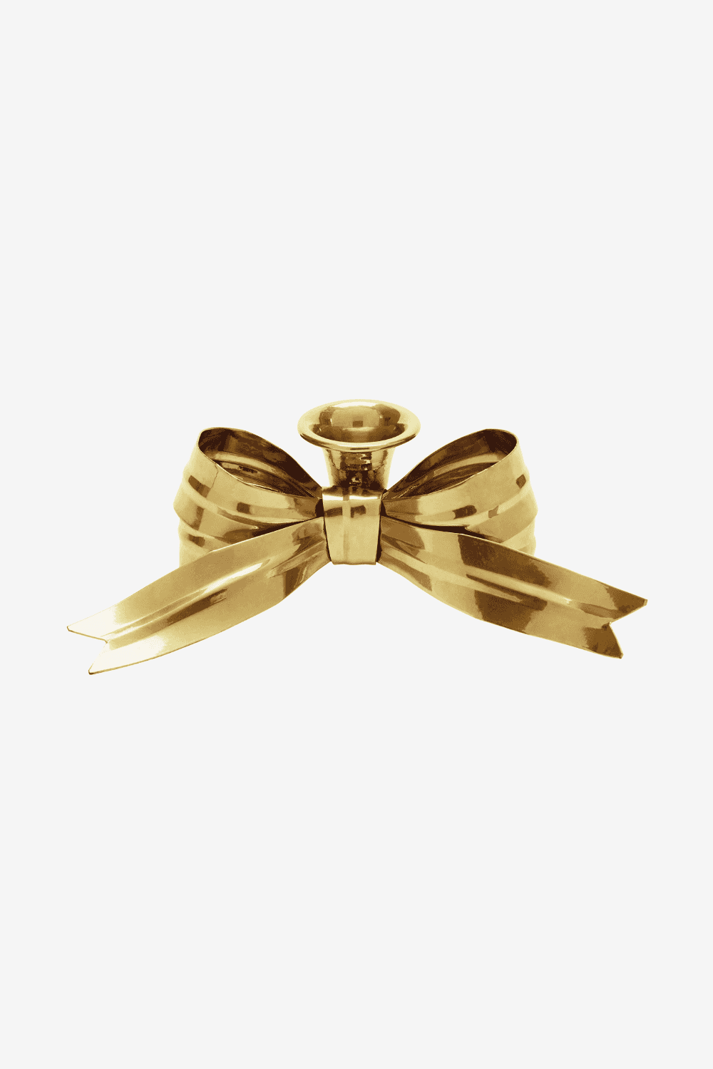 Bow Candle Holders in Gold (Pair of 2)