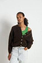 Vitow Cardigan in Coffee Melange
