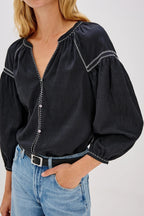 Vasia Top in Black