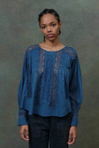 Jeannine Blouse in Blue