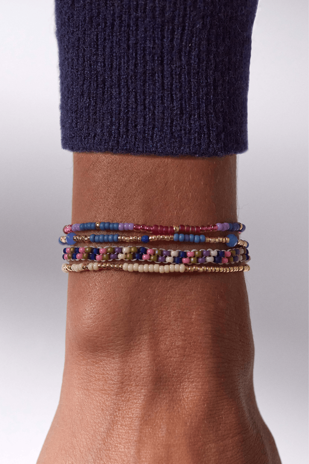 Clemence Bracelet in Faded Denim