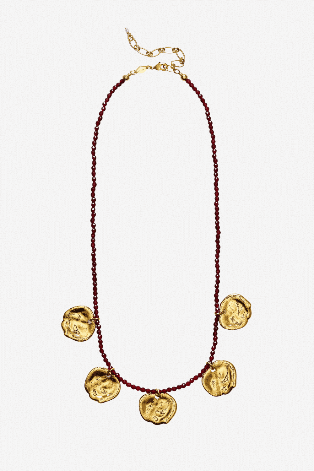 Dream Catcher Necklace in Deep Burgundy