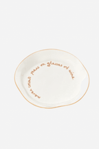 Statement Plate - 'Never Count Years or Glasses of Wine'