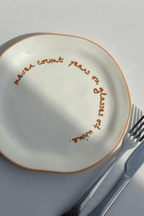 Statement Plate - 'Never Count Years or Glasses of Wine'