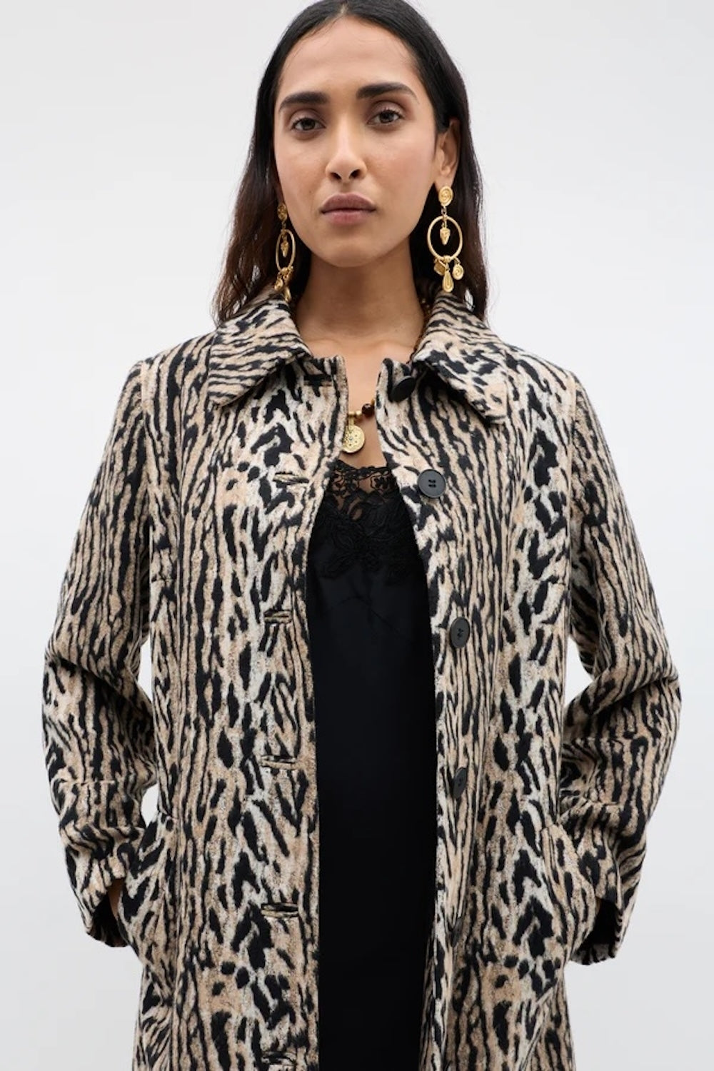 Milly Coat in Bohemia Leopard