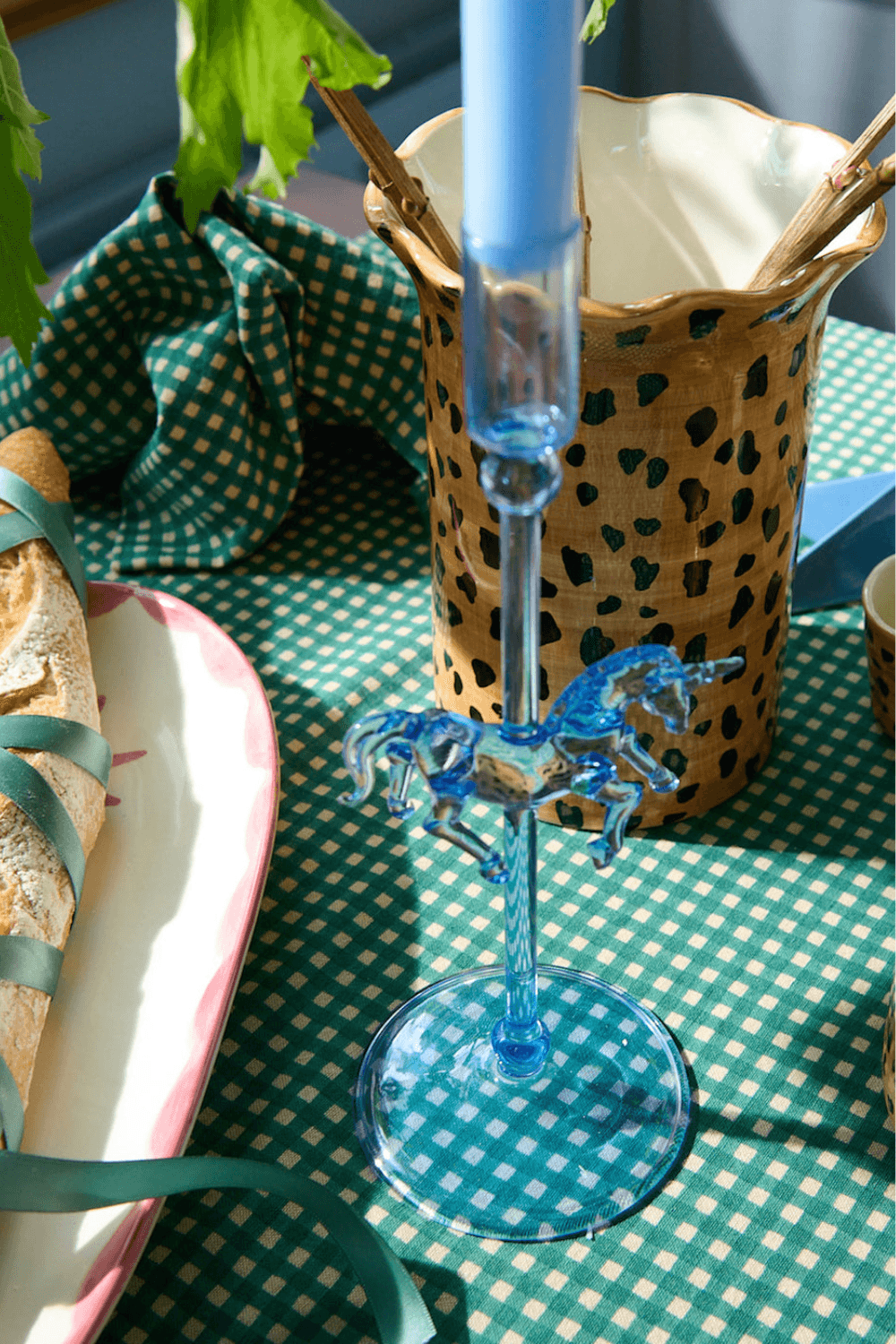 Leopard Vase in Brown