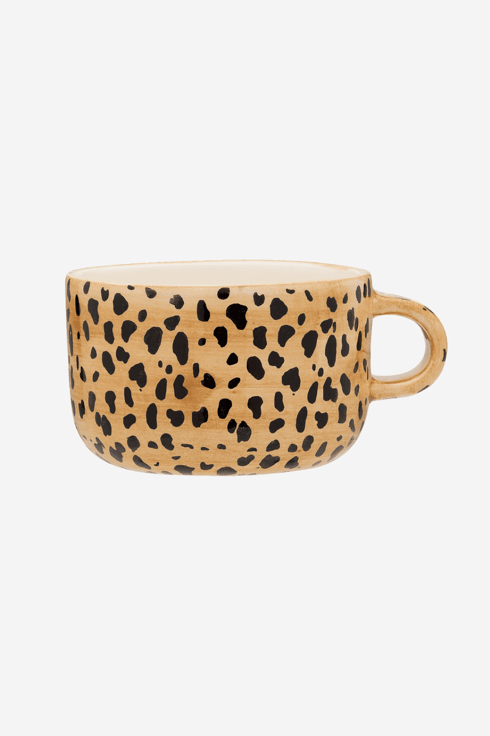 Leopard Cappuccino Mug in Brown
