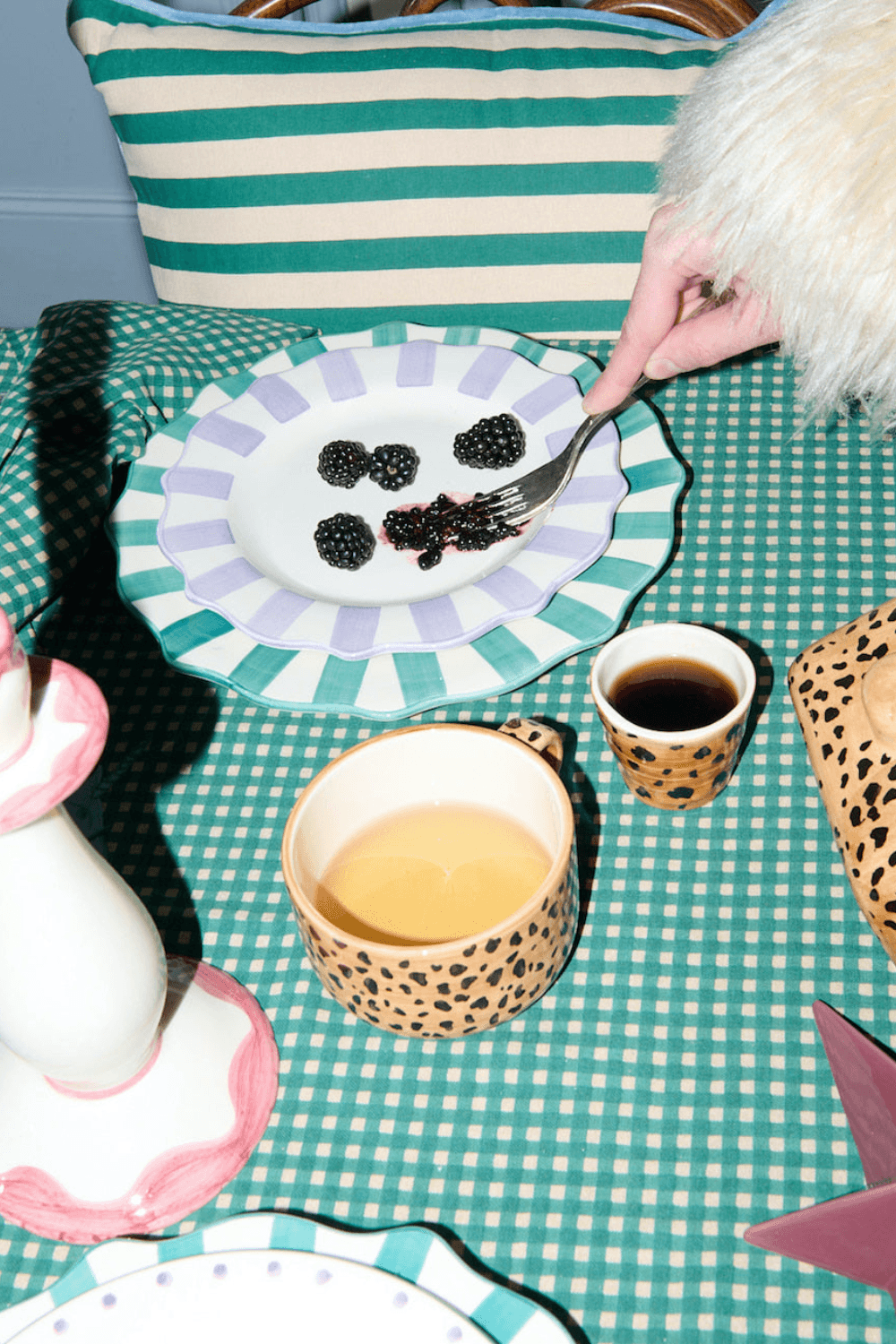 Leopard Cappuccino Mug in Brown
