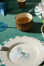 Leopard Cappuccino Mug in Brown