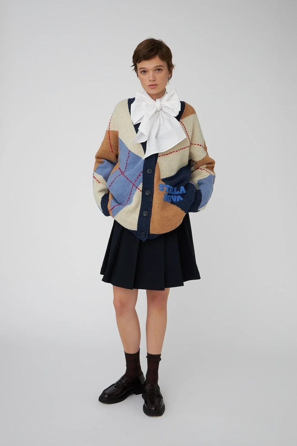 Oversized Cardigan in Blue Sea