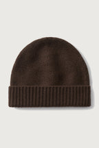 Chunky Cashmere Beanie in Mocha