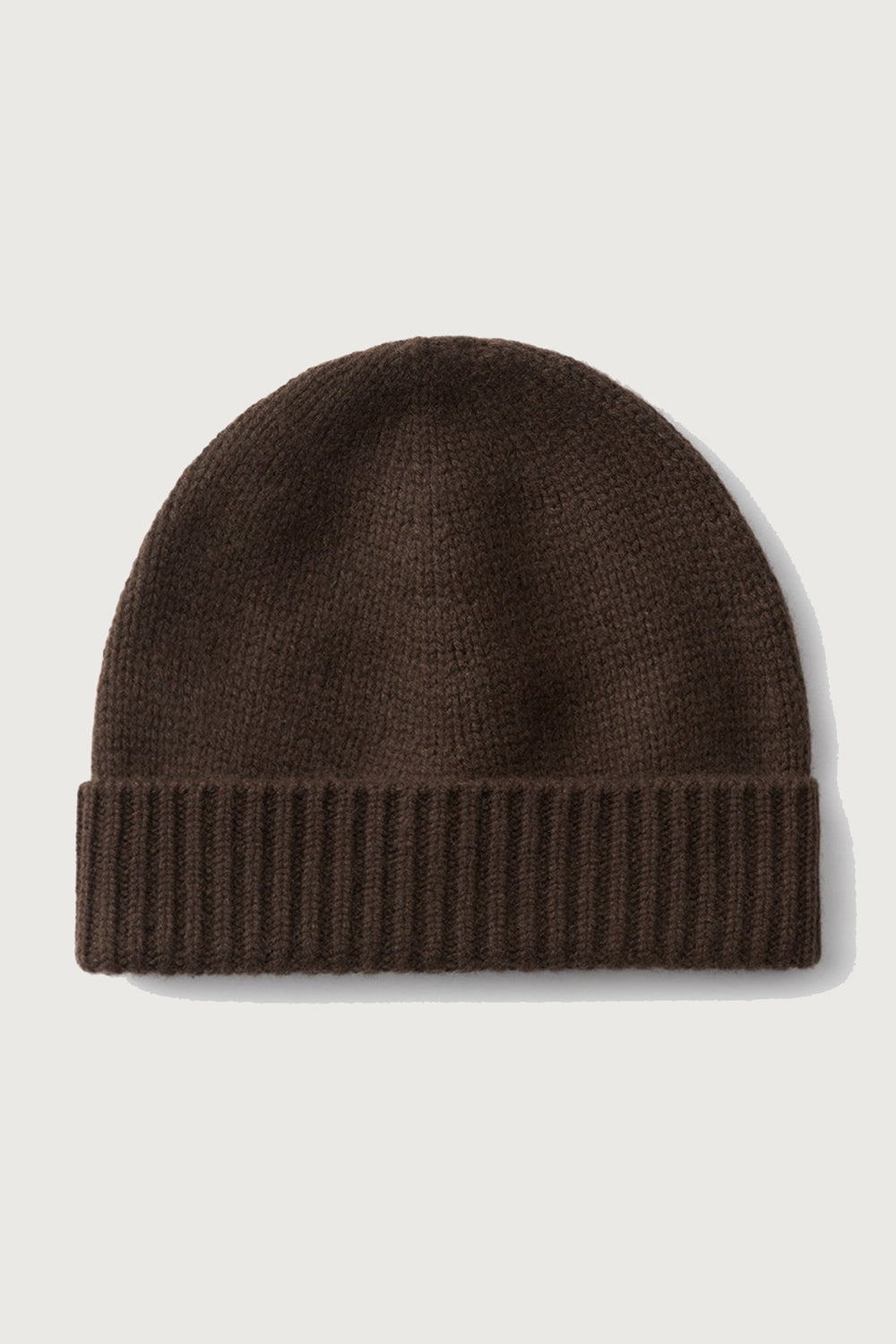 Chunky Cashmere Beanie in Mocha