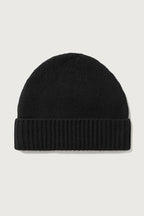 Chunky Cashmere Beanie in Black