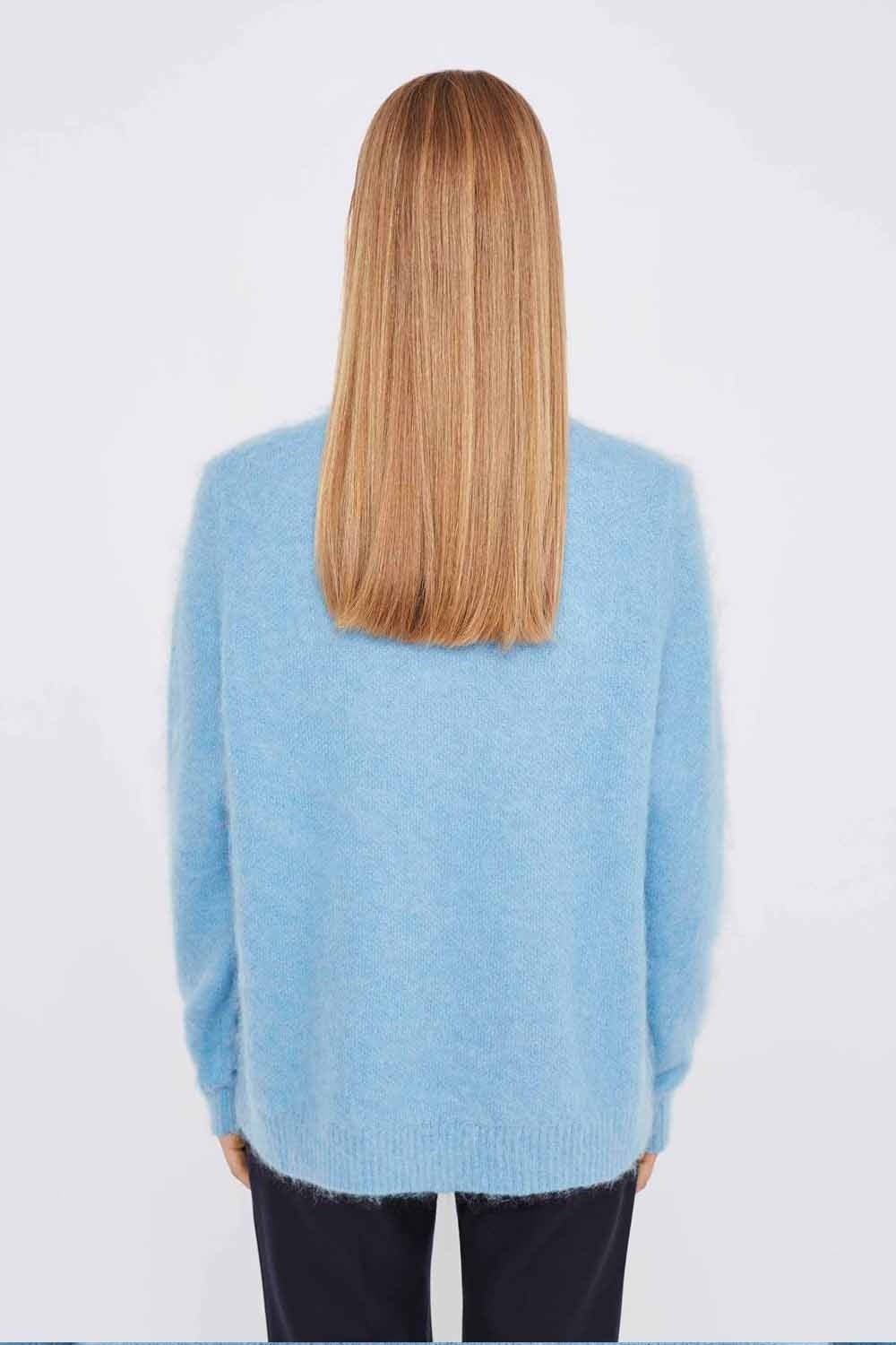 1970 Mohair Oversized Jumper in Sky Blue