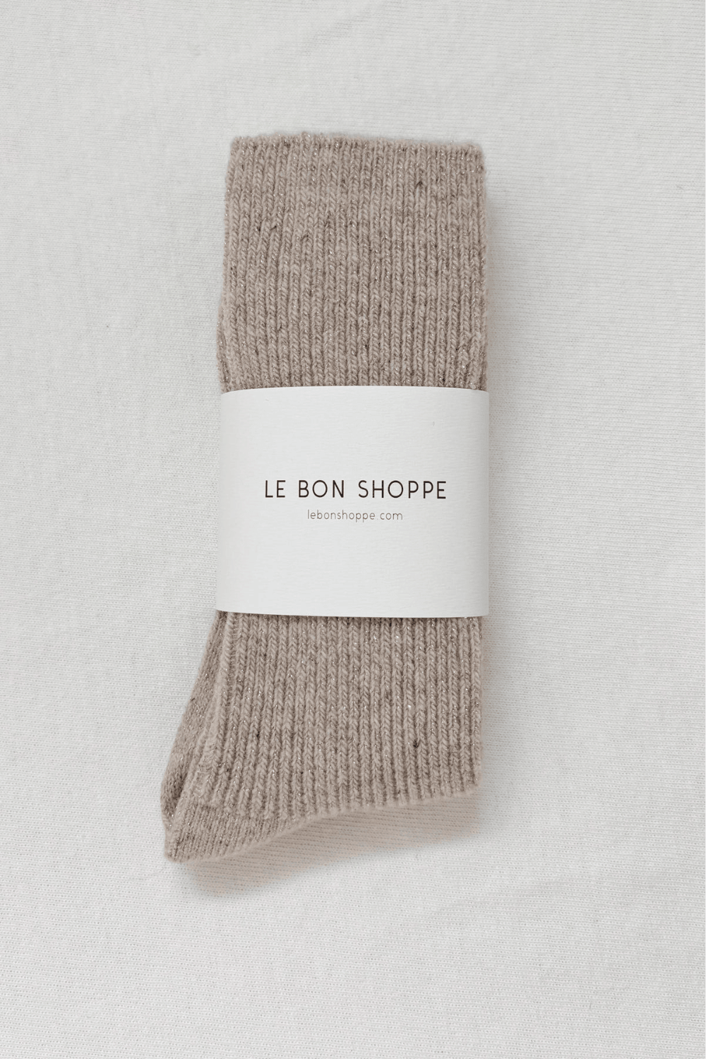 Winter Sparkle Socks in Champagne