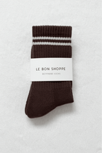 Boyfriend Socks in Wood