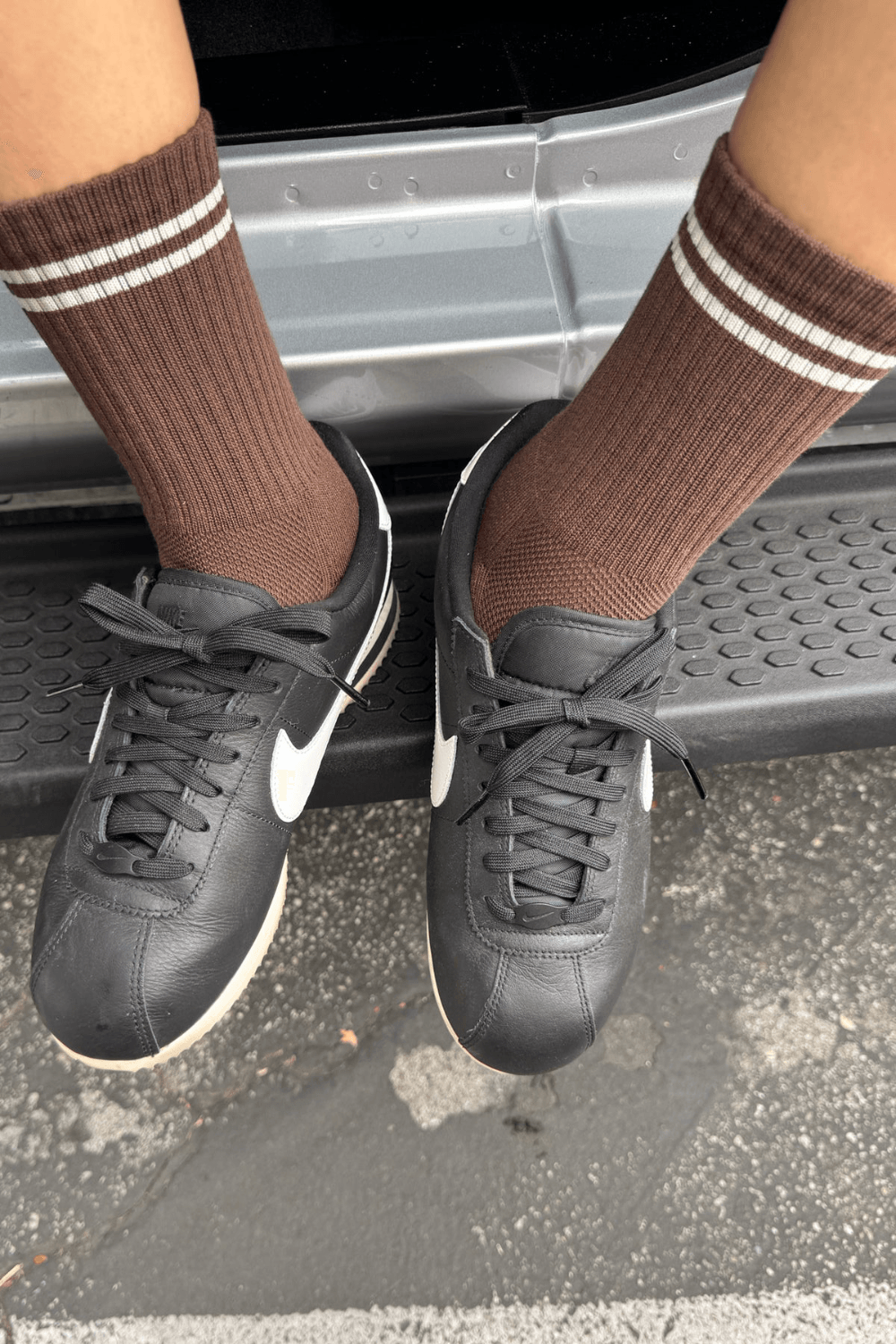 Boyfriend Socks in Wood