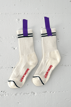 Boyfriend Socks in Parchment