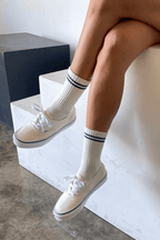 Boyfriend Socks in Parchment