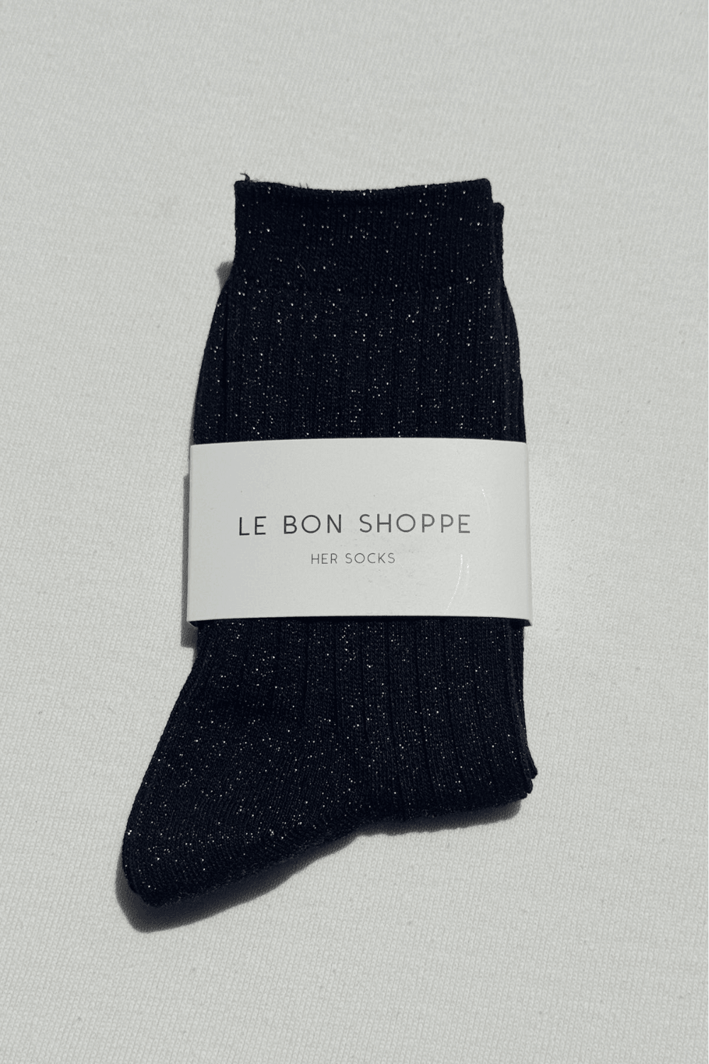 Her Socks - Modal Lurex in Copper Black