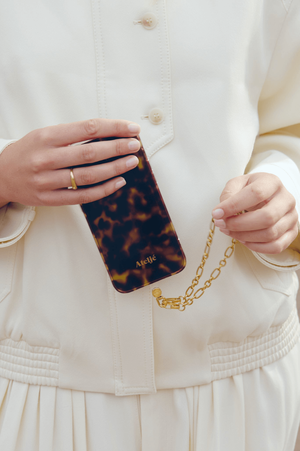 Cosmic Gold Short Phone Cord