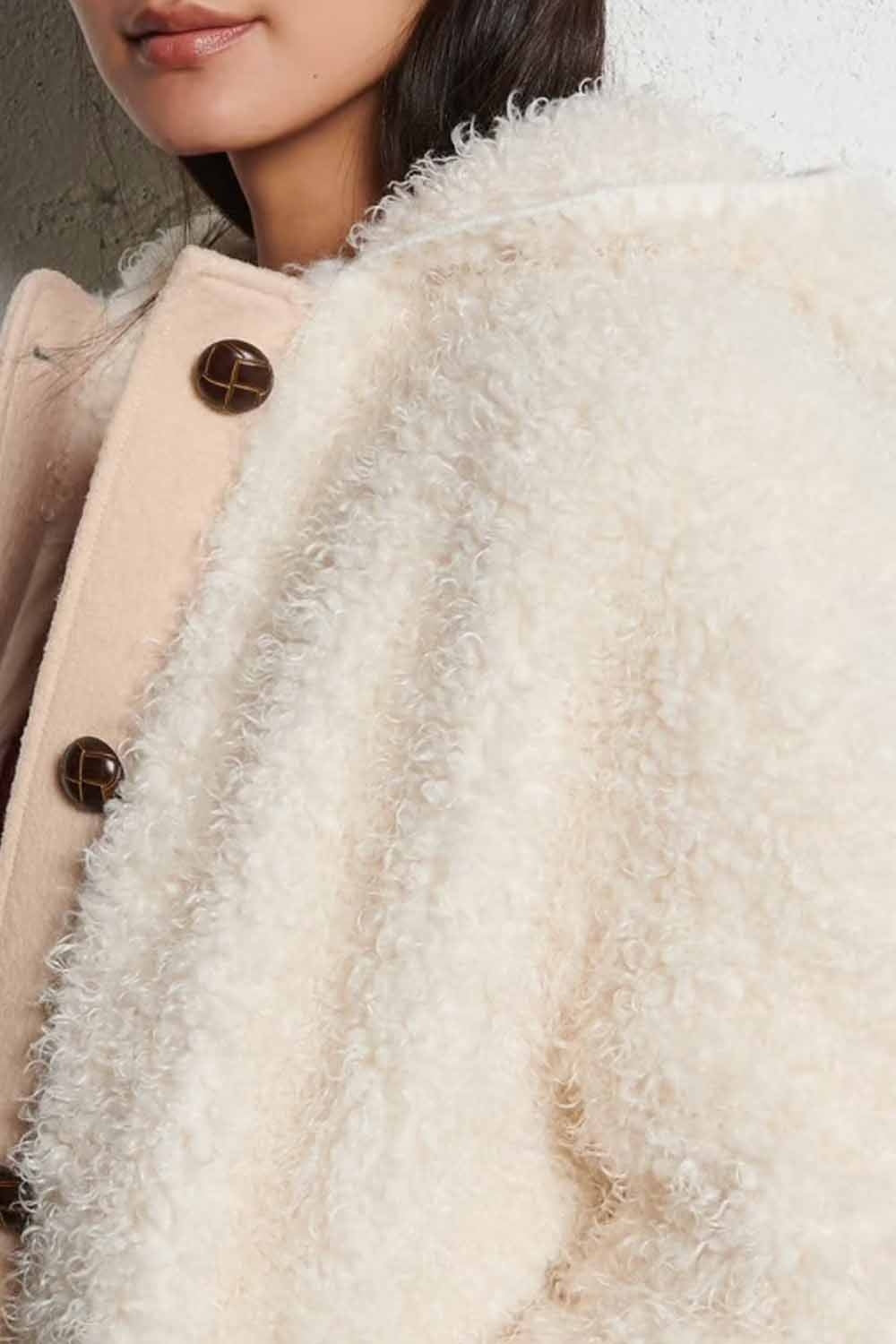 Dimiane Coat in Cream